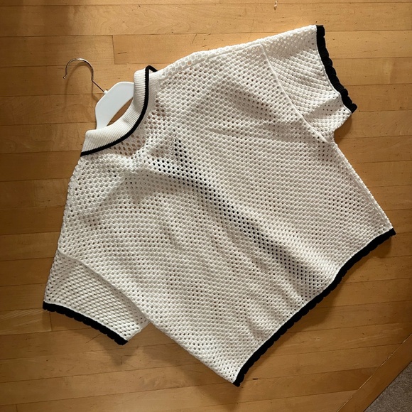 GAP off white /Milk open crochet cardigan, XL, PG1480 - Picture 7 of 7